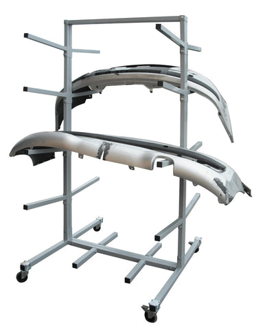 C-PRC-05-308D - Double Sided Bumpers Rack - Complete with Castors